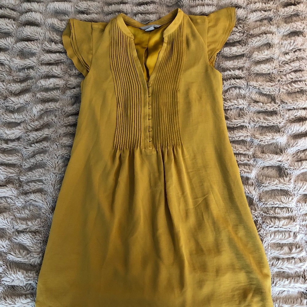 H&M mustard colored dress size 2